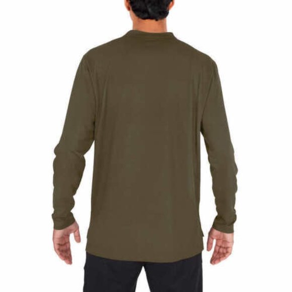 NWT Wrangler Men 2 Pack Long Sleeve Layering Work Tee Sz S Black/Green $50 JK161 - Picture 4 of 4